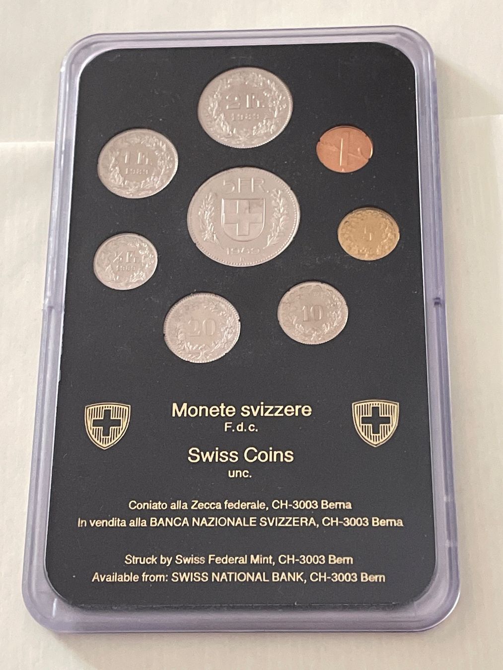 Alle Münzen: Münzsatz Schweiz 1989 Stgl – Neu und originalverpackt aus Schlossrued von Tkanada