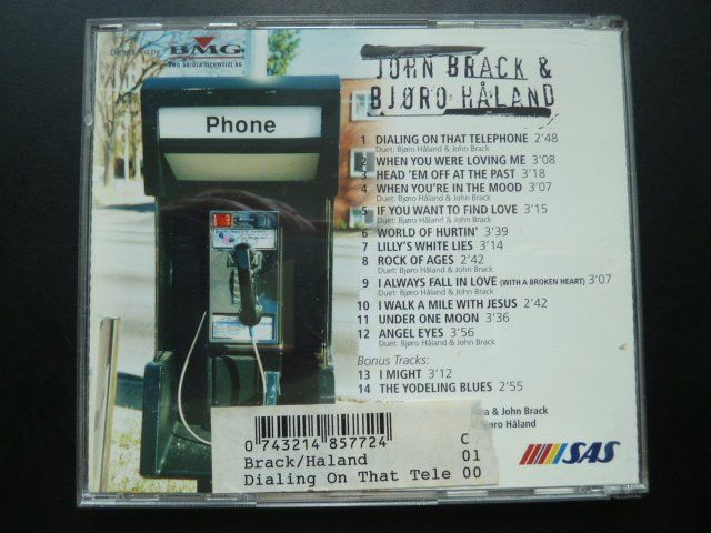CD: John Brack & Bjoro Haland - Dialing on that telephone – Usato da Au ZH venduto da sikoku 2