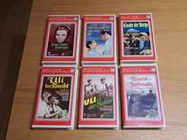 VHS-Videokassetten. 6 verschiedene Schweizer Filme, NEU