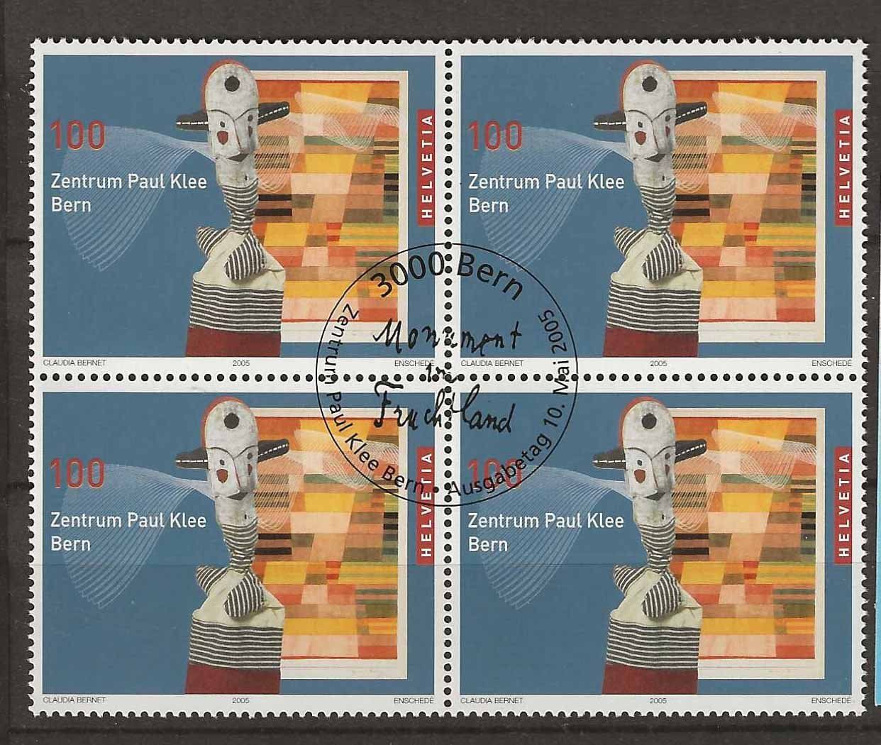 Tutti i francobolli: B1165 Musée Paul Klee  B4 1er jour – Usato da Trélex venduto da Phil_Albert