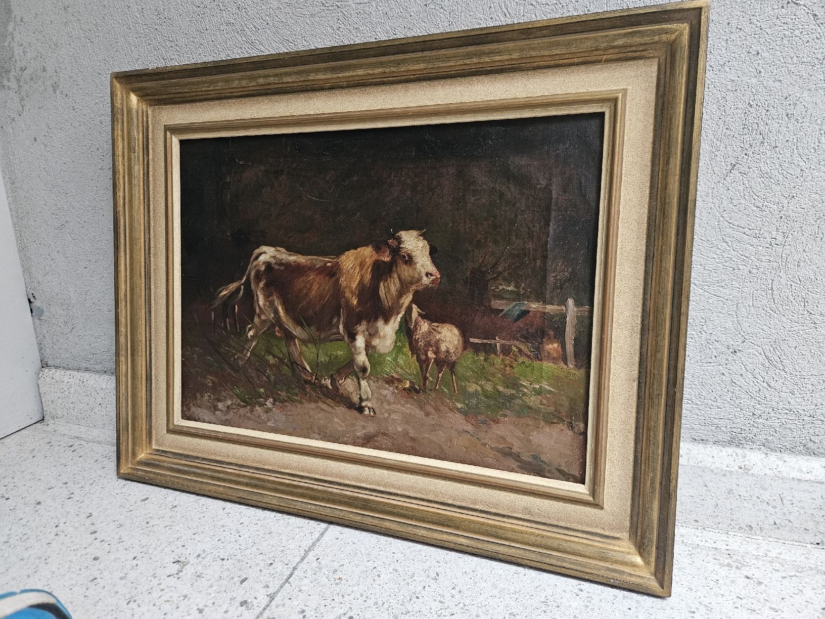 Tableaux: gemälde kuh antik – D'occasion à Schwellbrunn par Gottesnipper 7