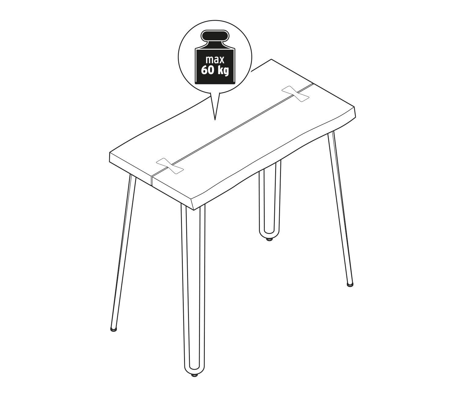 Tische: TCHIBO Garten Konsolentisch Beistelltisch Metall / Holz – Neu (gemäss Beschreibung) aus Rotkreuz von beltraum 5