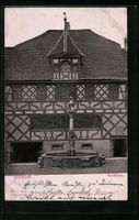 Relief-AK Sempach, Rathaus und Brunnen