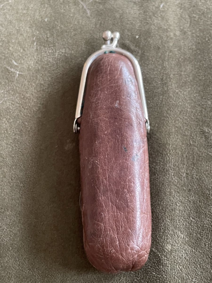 Coltelli tascabile: antikes Taschenmesser mit Leder-Etui – Usato da Günsberg venduto da MorningEgg22 3