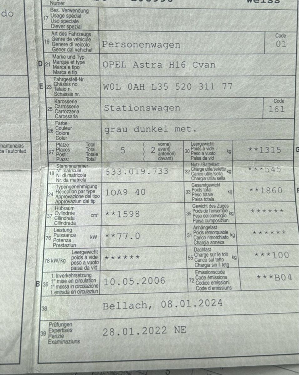 Opel Automobili: Opel Astra H16 Automat – Usato da Mollis venduto da BSL10 4