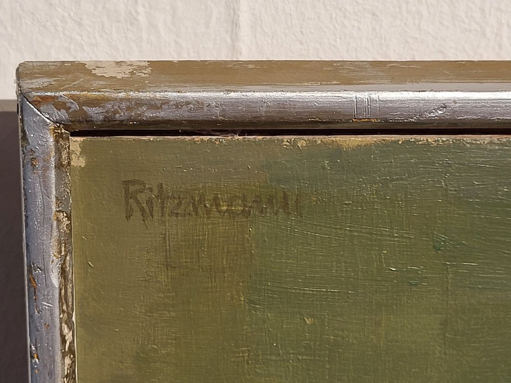 Jakob Ritzmann Stilleben mit Rauchzeug 1976 Öl auf Malplatte (D ...