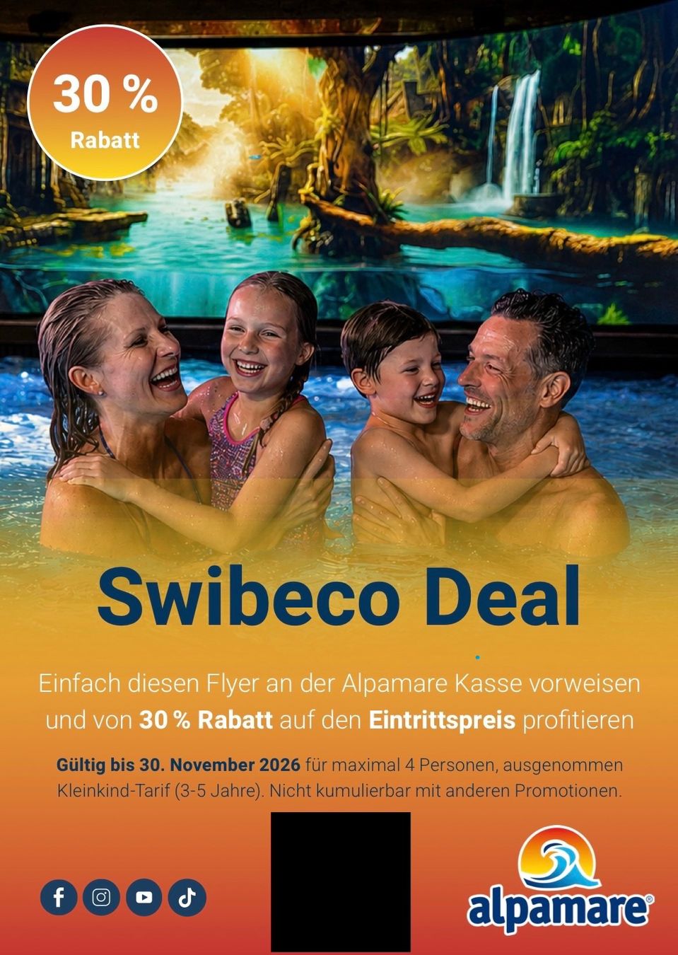 Gutscheine: Alpamare Gutschein 30% Rabatt – Neu (gemäss Beschreibung) aus Nunningen von Chonggi