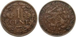 1 Cent Niederlande Holland 1917