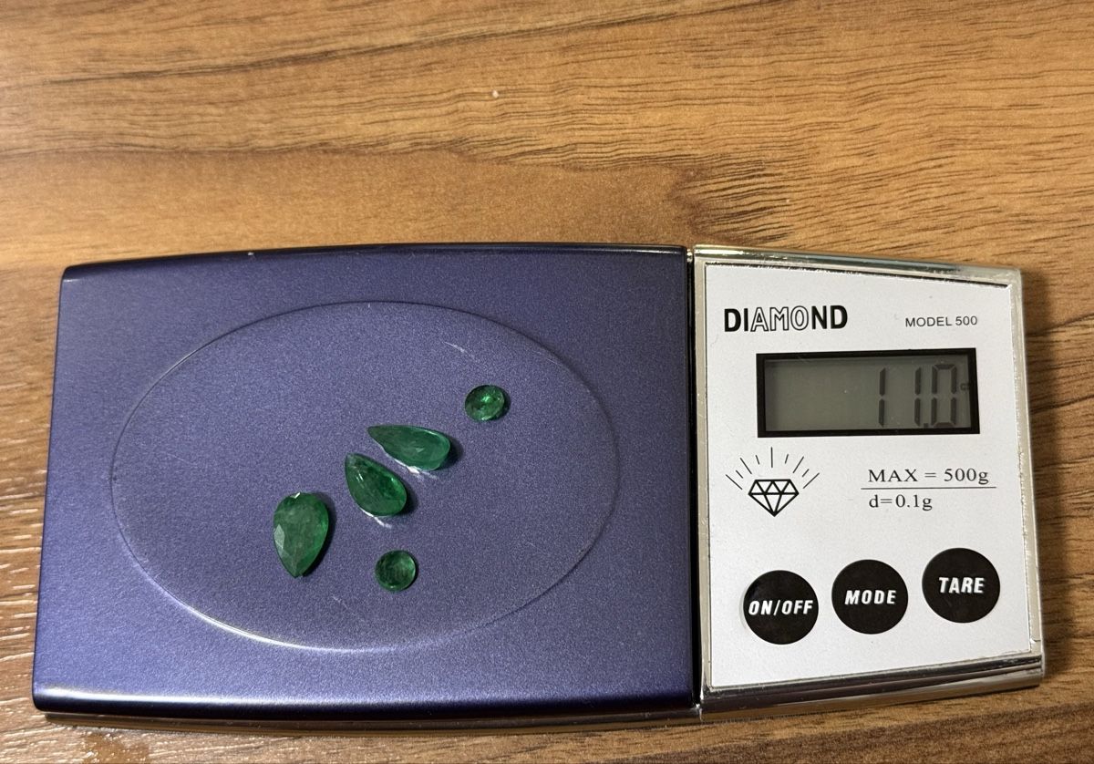 Edelsteine: 5 Stk echt Smaragd  – Neu (gemäss Beschreibung) aus Oberhof von RealStone 8