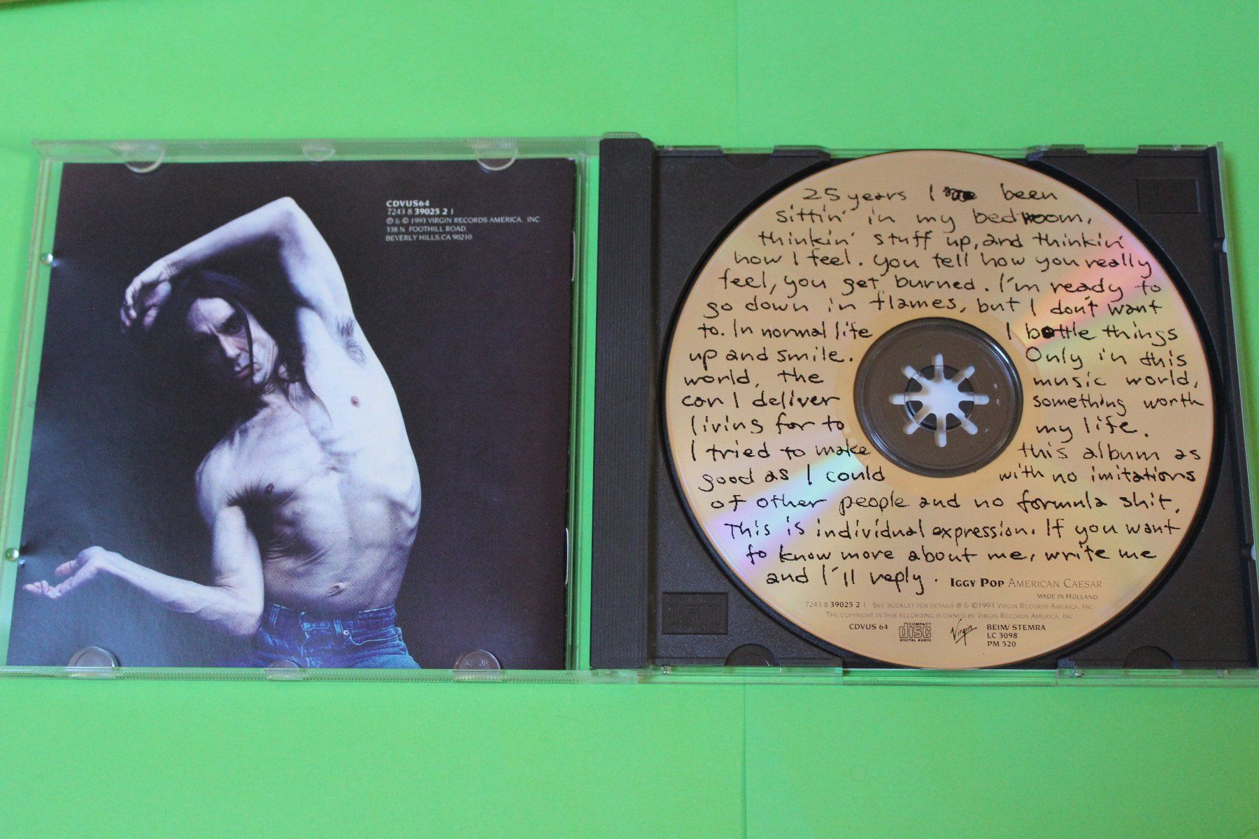 CDs: Iggy Pop - American Caesar CD 1993 – Gebraucht aus Tübach von JamesStone 4