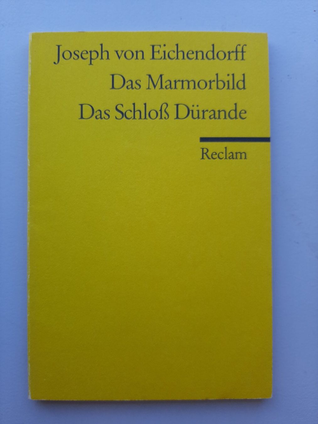 Libri: Joseph von Eichendorff: Das Marmorbild/Schloss Dürande – Usato da Wünnewil venduto da Bear78