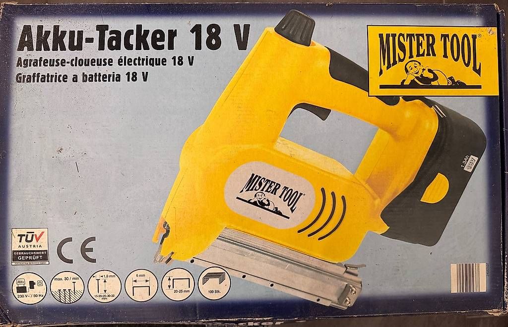 Alle Maschinen: Akku-Tacker 18 V – Neu (gemäss Beschreibung) aus Winterthur von UGRO