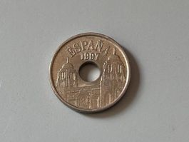 25 pesetas coniata nel 1997