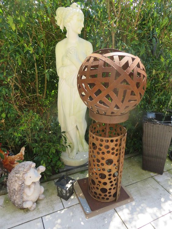 Rostsaule Mit Schale 120 Cm