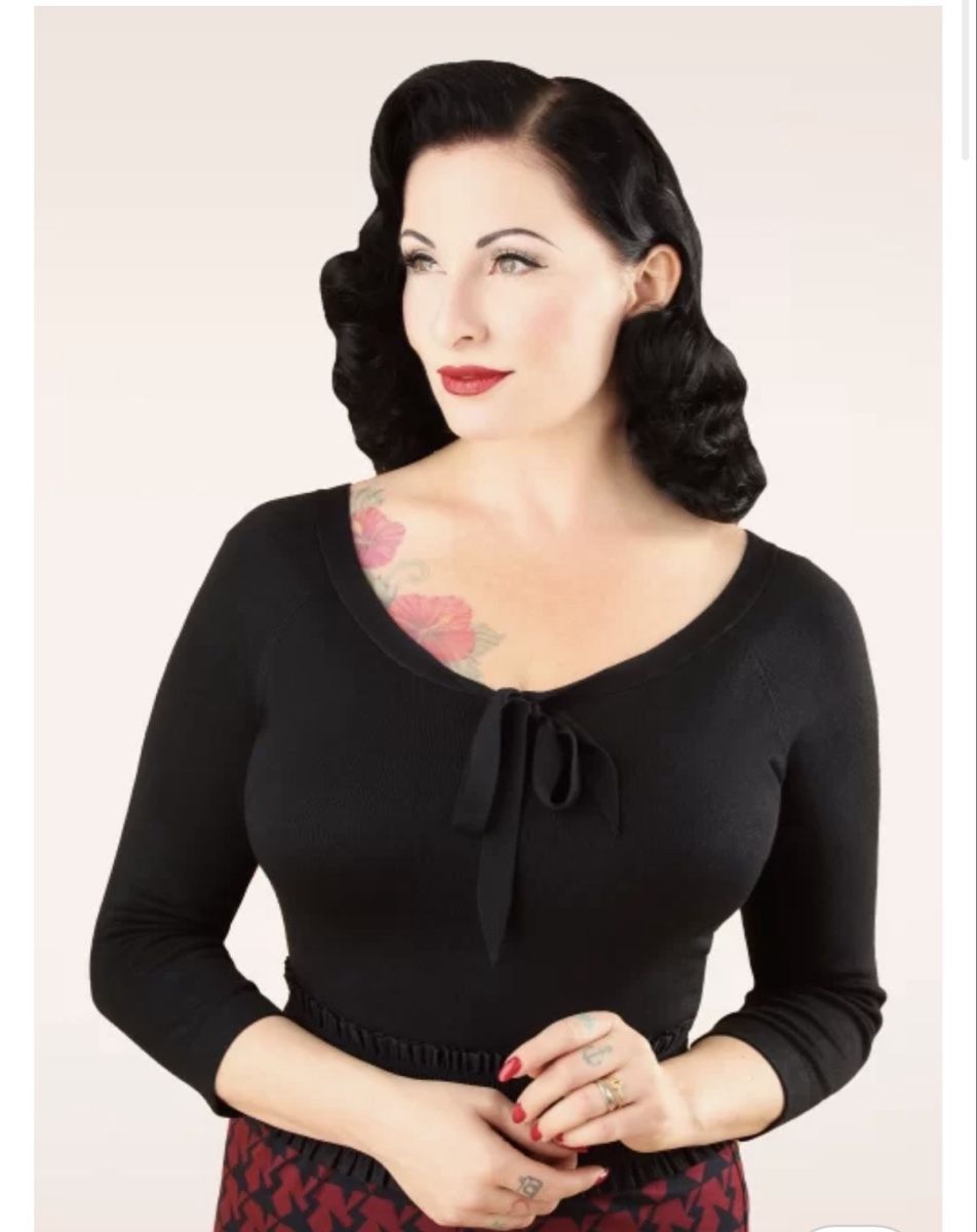 Top: Pretty Illusion Oberteil in Schwarz – Nuovo e nell'imballaggio originale da Thun venduto da Kleinee_L