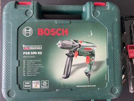 BOSCH PSB 500 RE Schlagbohrmaschine + Zubehör