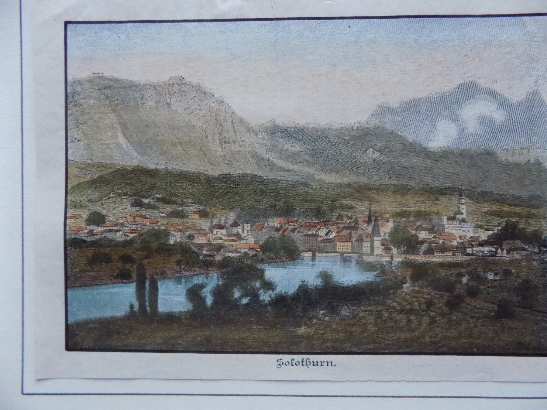 Stiche: Solothurn kolorierte Xylographie – Gebraucht aus Risch von Antikfee 3