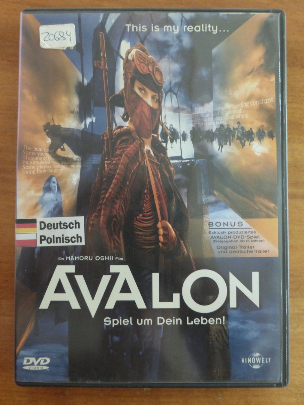Alle DVDs: Avalon Sci-Fi DVD Mamoru Oshii – Gebraucht aus Zumikon von psisound