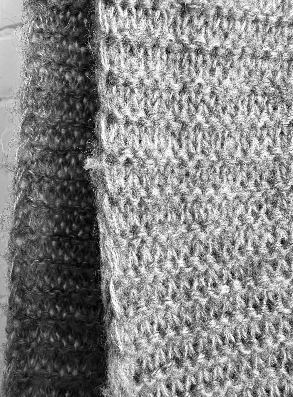 Foulard & Sciarpe: Grosser grauer Strickschal – Usato da Bern venduto da Fraeuleinhonig 6