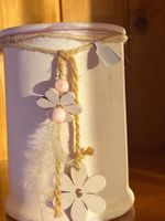 Windlicht -Glas,Shabby Chic-Rosa.2er-Set