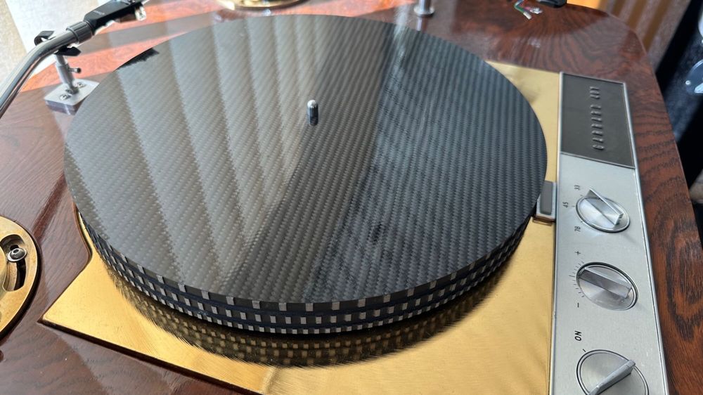 Plattenspieler Plattenmatte Aus Gummi - 12 Zoll Anti-Vibration Slipmat Für Alle LP Plattenspieler | Schwarz