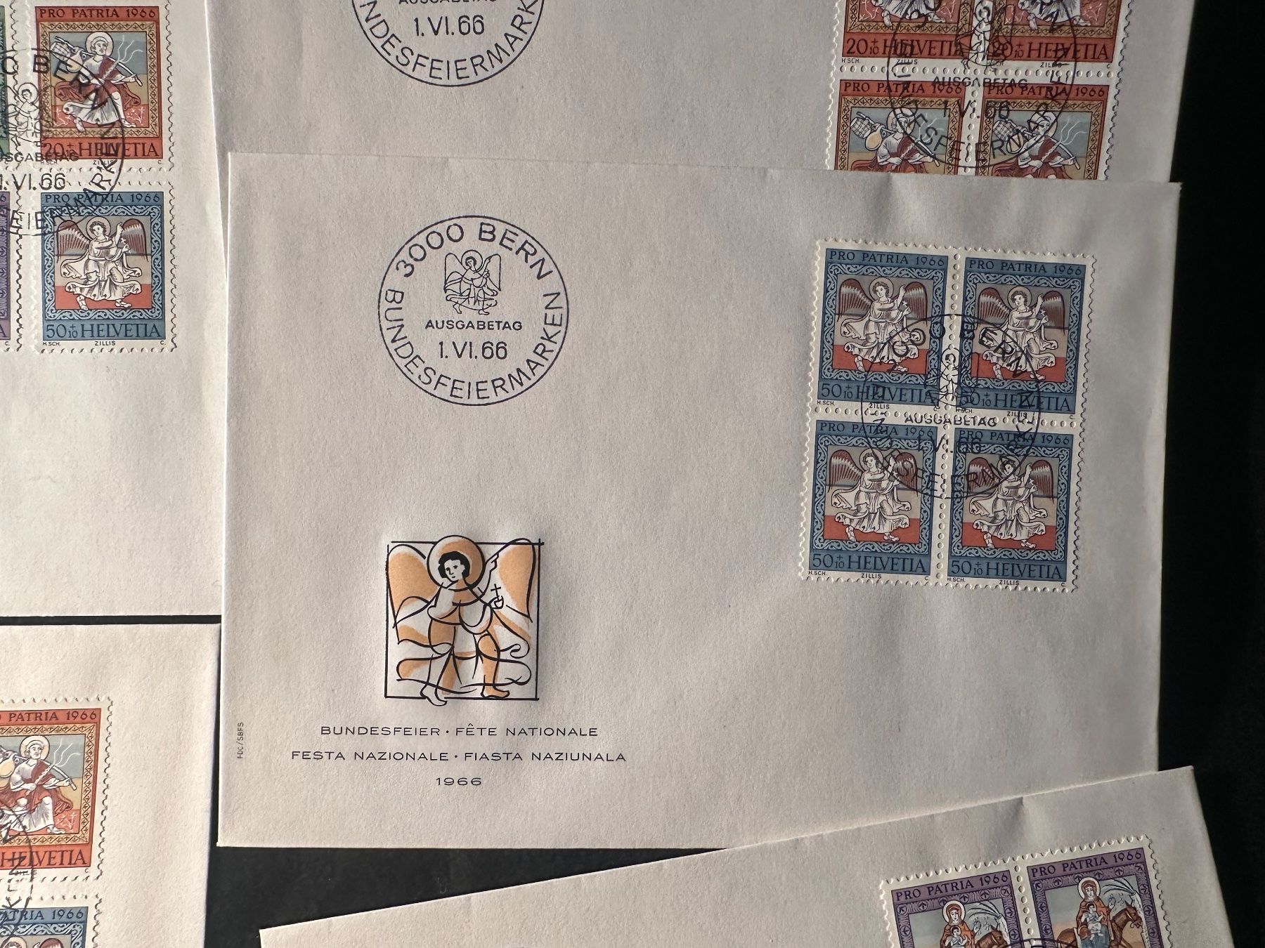Tutti i francobolli: FDC 1966 Pro Patria Schweiz Lot – Usato da Stettfurt venduto da 2442 4