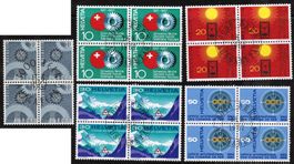 1967   Europa + Sondermarken  4 Block   gestempelt  Ersttag