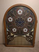 Buntglas Fenster Rundbogenantiquitaet Art Nouveau Glasmal...