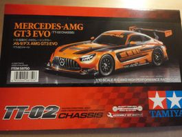 Tamiya Mercedes-AMG GT3 EVO TT-02 Chassis, Neu, OVP!