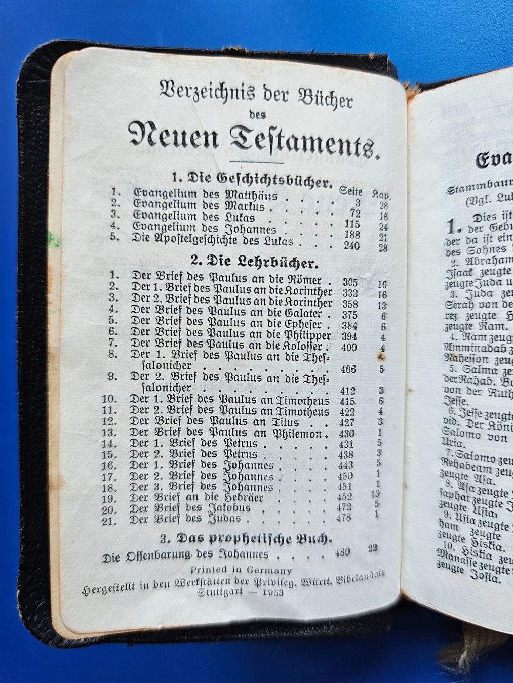 Libri: NEUES TESTAMENT GEDRUCKT 1953 – Difettoso da Ermatingen venduto da Monaco1215 4