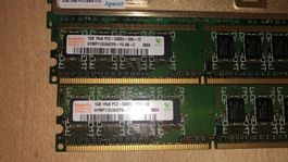 Vends Ram ddr2 Apacer 2x2 gb et Hynix 2x1 gb