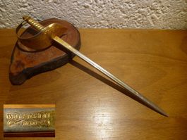 antiker Brieföffner der Marke Wilkinson Schwert 1970er.
