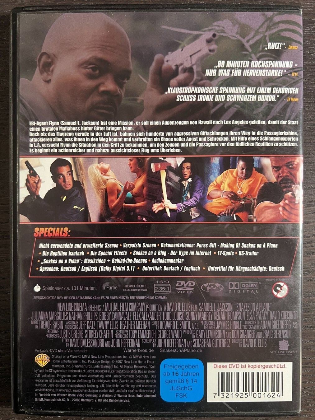 Tutti i DVDs: Snakes on a Plane – Usato da Zürich venduto da FilmFreunde 1