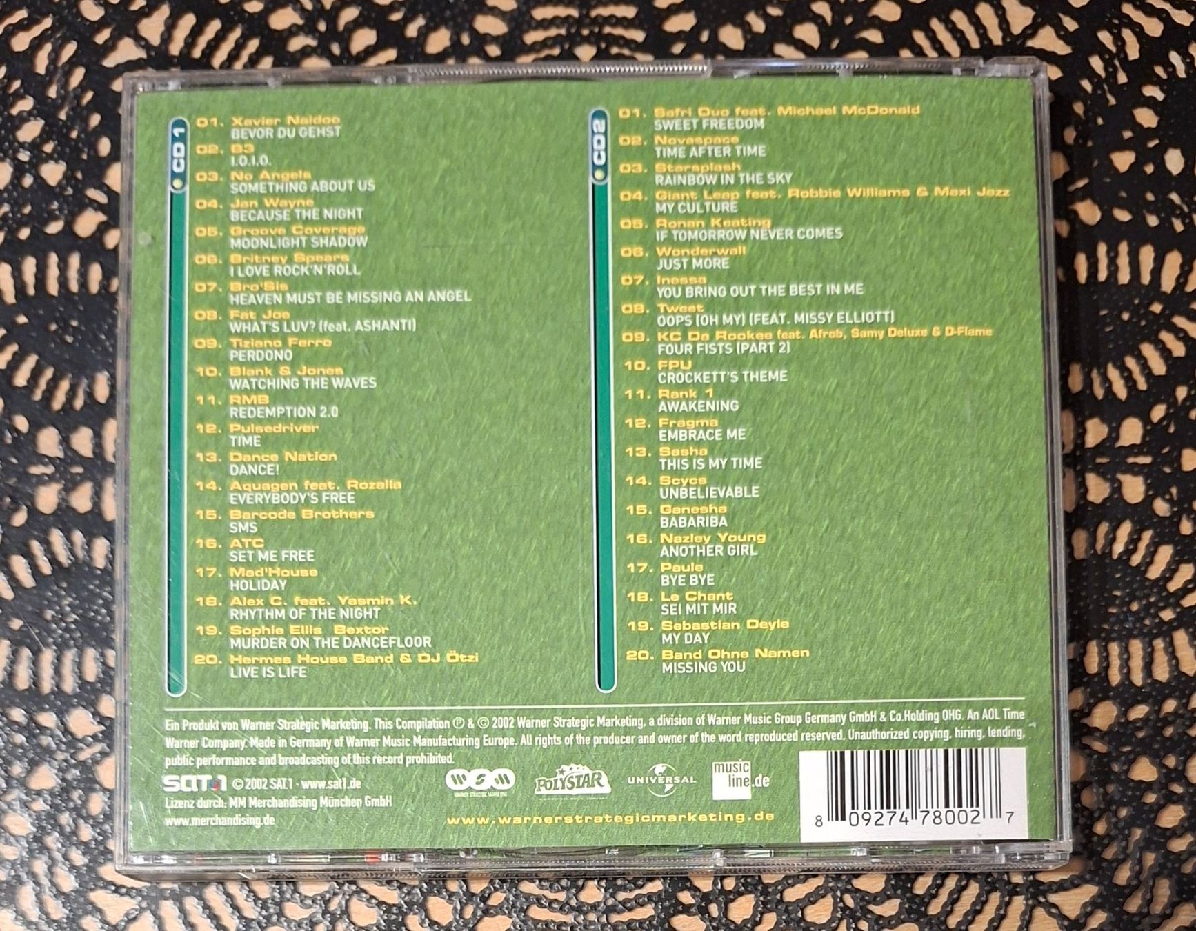 CD: Mega Hits 2002 Die Zweite, Pop Hit Compilation Sampler 2002 – Usato da Schönenberg TG venduto da breiti12 1