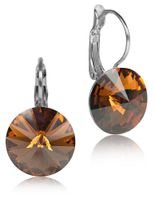 Ohrringe versilbert Primero Crystals 14 mm