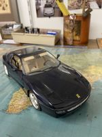 Modellauto Ferrari 456 GT blau Burago 1:18