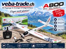 Motorsegler Spannweite 780mm, RTF-Set mit 3-Achs-Gyro