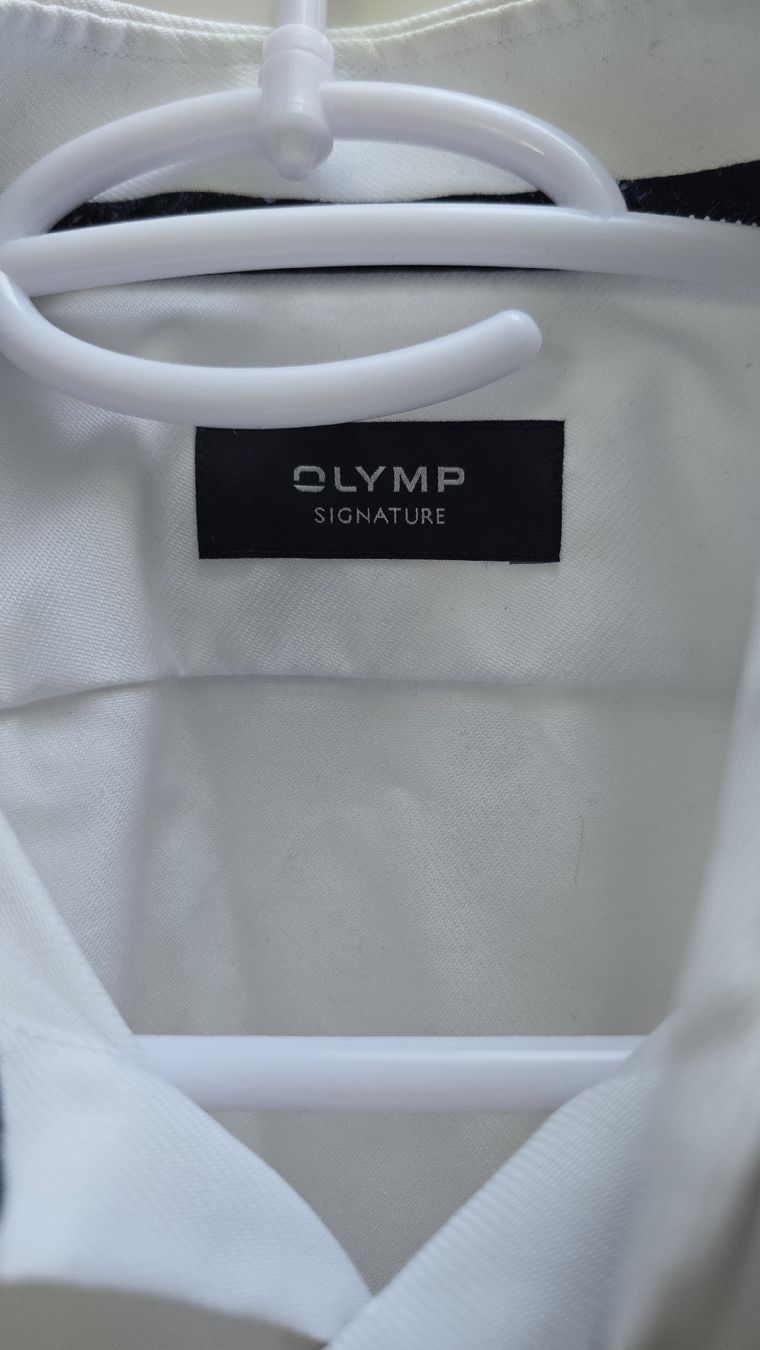 Camicie: Herren Hemd weiss OLYMP SIGNATURE – Usato da Hurden venduto da mar_7ssf 2