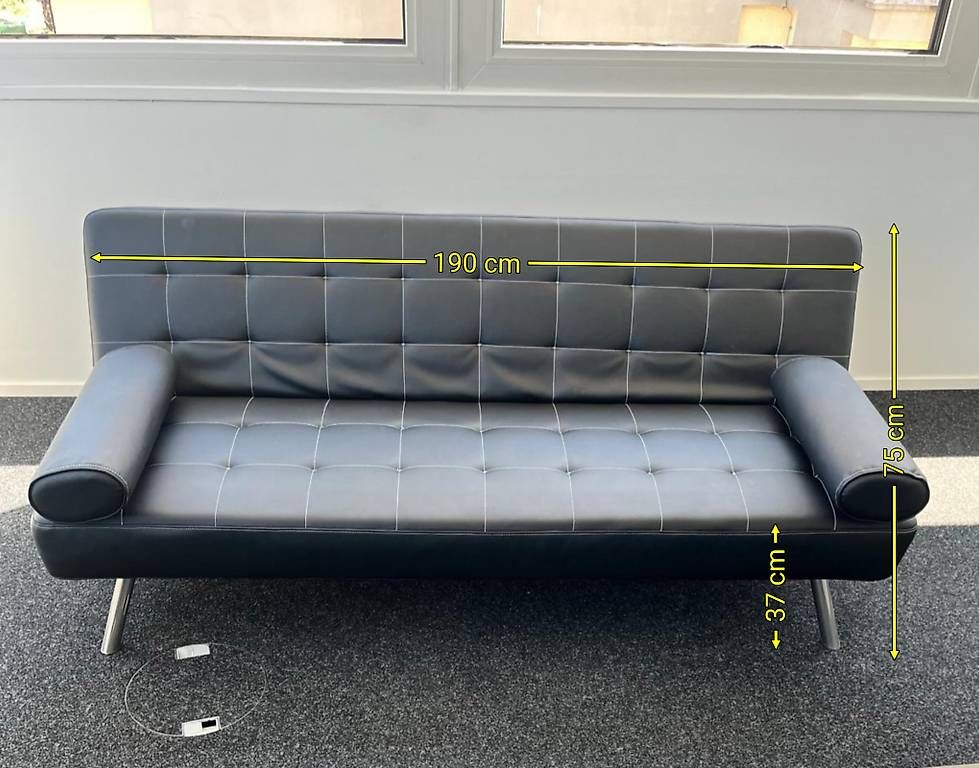 Sofas: Sofa schwarz / Schlafsofa / Klappsofa – D'occasion à Zofingen par Loop_ReSale 3