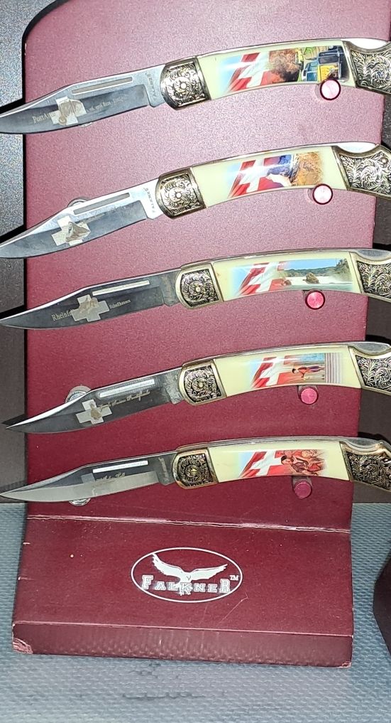 Swiss Coltelli: Falkner Messer-Set mit Schweizer Motiven - Sammlerstück – Nuovo (secondo la descrizione) da Dürrenäsch venduto da forstwart91