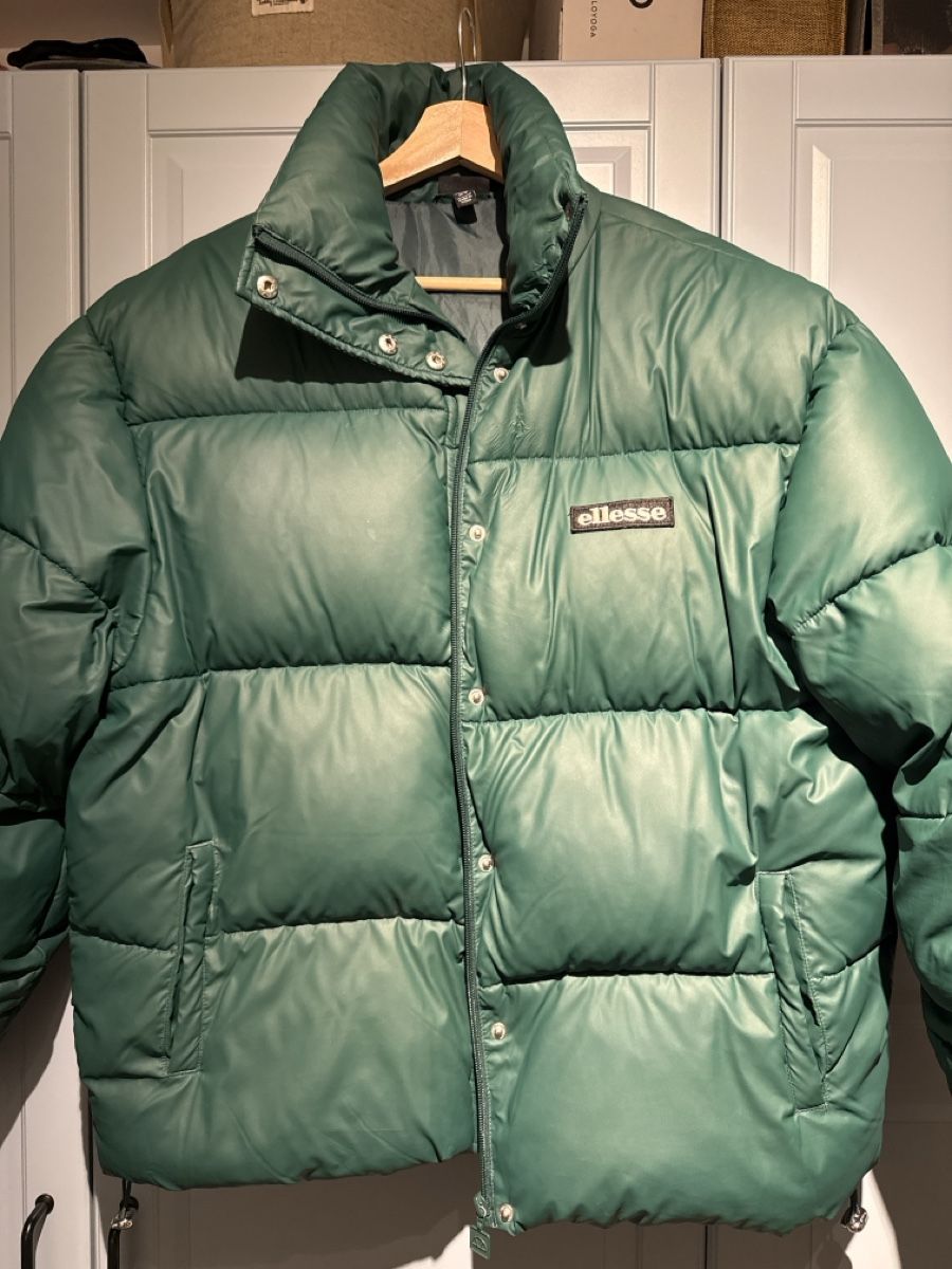 Giacche: Ellesse Padded Jacket - Green - Size UK 8 - Winter! – Usato da Pully venduto da gigiboom