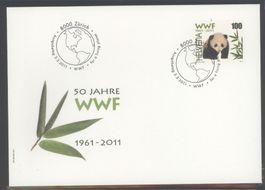 2011, FDC, 50 Jahre WWF (Nr. 1382)