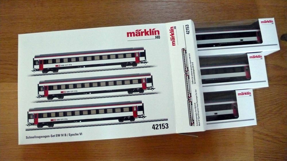 Märklin Trains électriques: Märklin 42153/42154/42177 - 6-tlg. EW IV-Pendel SBB -NEU/OVP – Neuf avec emballage d'origine à Aarau par Uilleannpiper 4