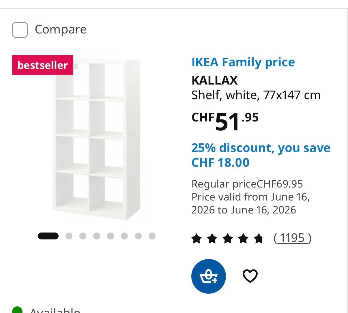 Regale: White 8-Cube Storage Organizer Shelf Unit - Great for Fall D – Gebraucht aus Monthey von geo_rj86 1