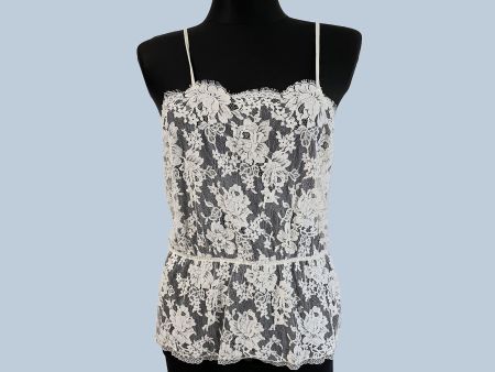 Top Spitze M/L champagne HABELLA Switzerland VINTAGE 1980s