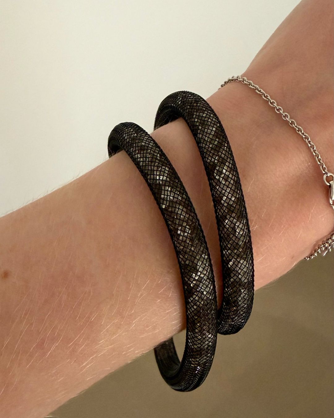 Swarovski Bracciali & Braccialetti: Swarovski Doppelarmband, schwarz – Usato da Bern venduto da mar_57gd 4