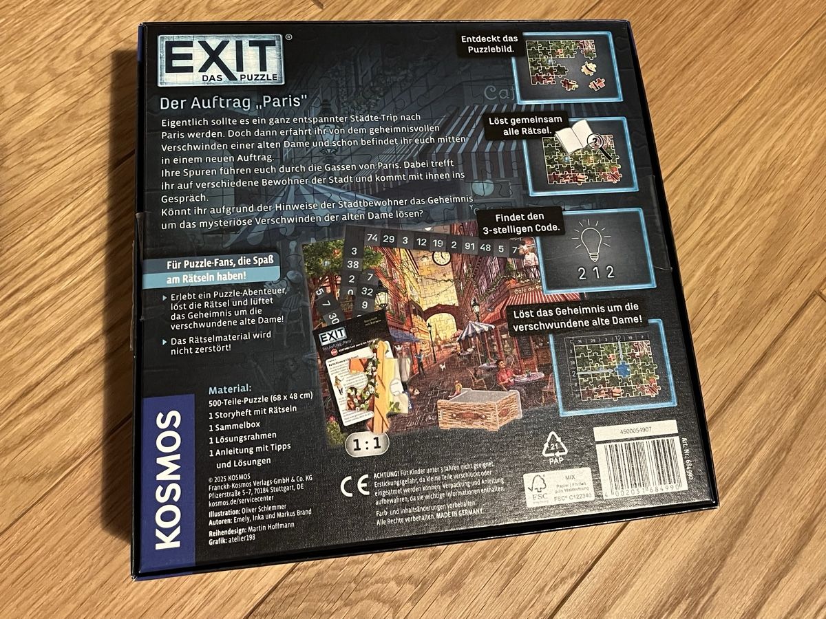 Kosmos Puzzle: Exit, das Puzzle – Nuovo (secondo la descrizione) da Dübendorf venduto da noeGR 1