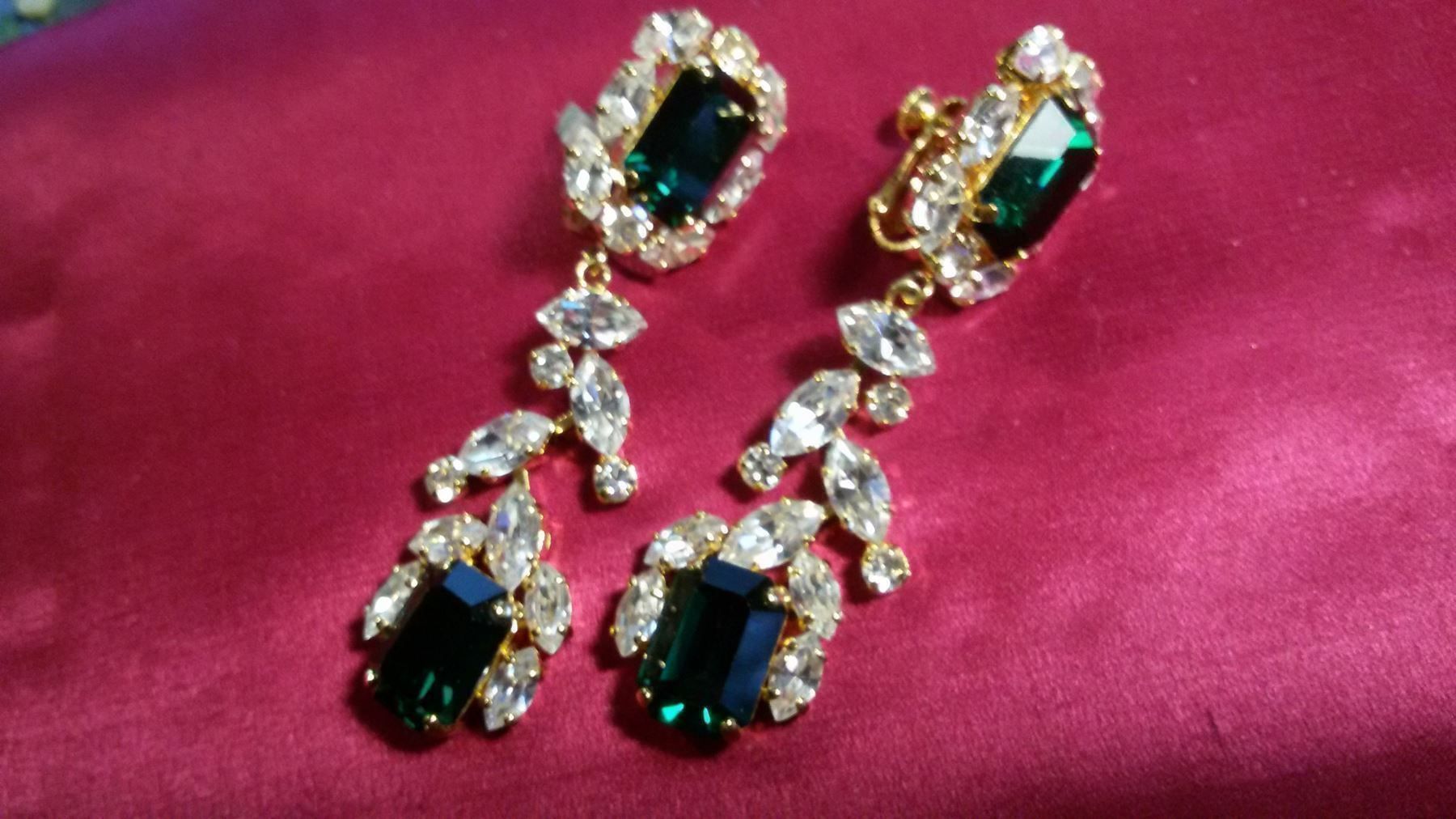 Ohrringe & -stecker: markante Ohrringe mit Strass – Gebraucht aus Bischofszell von Joachim-115 1