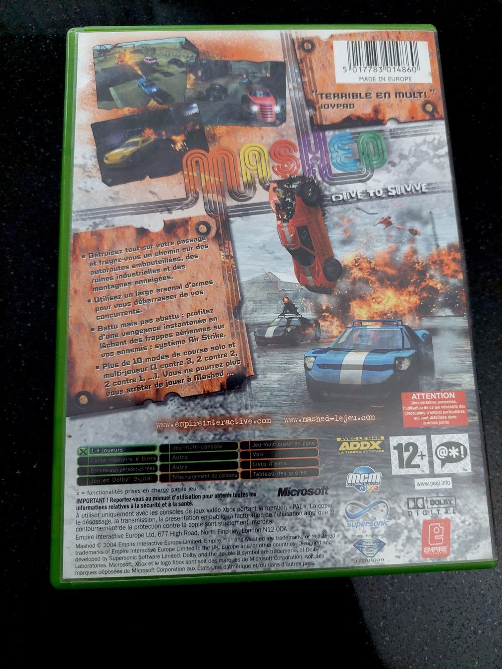 Microsoft Jeux: MASHED (PAL/FRANZ) - XBOX – D'occasion à Spiegel b. Bern par Natix 1
