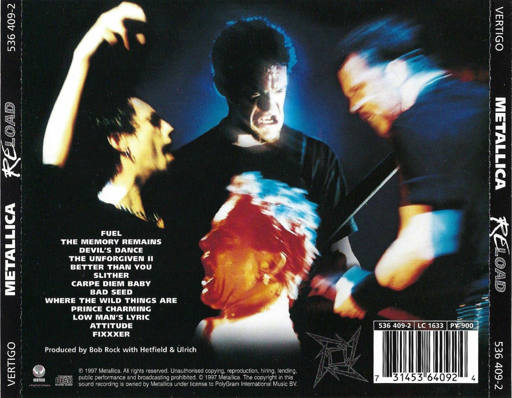 CDs: CD: METALLICA - Reload – D'occasion à Rotkreuz par groeli69 1